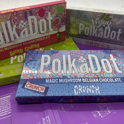 polka dot mushroom chocolate bars